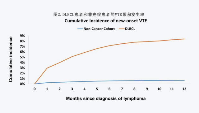 【CANCER】高龄DLBCL患者静脉血栓栓塞风险增加7.6倍，高危患者需预防